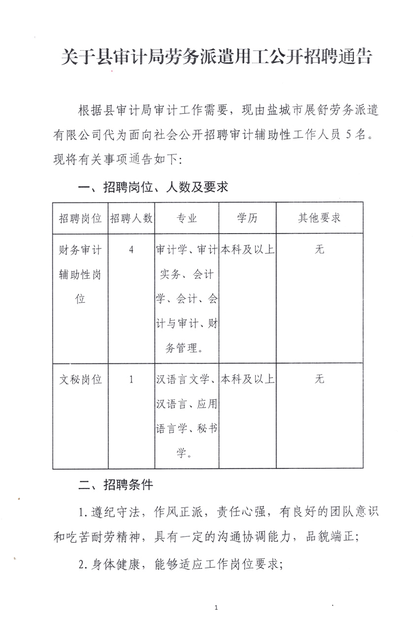 株洲县审计局最新招聘信息